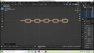 HOW TO CREATE A CHAIN WITH PHYSICS|| RIGID BODY PHYSICS|| IN BLENDER 3.2