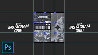 How to Create Seamless Multi Post Instagram Grid Collage   Tutorial Photoshop CC