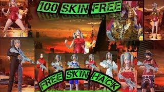 PUBG SKIN HACK FREE  3.5 100+ SKIN HELMET AND BAG FACE AND HAIR 4,5 NO BAN 100  All  PUBG 32 64 BIT