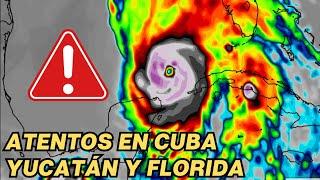 En alerta #Cuba #yucatan y #florida ante posible #ciclon #tropical .