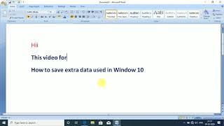 How to save extra data in windows