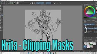 Krita | How to Create and Use Clipping Masks