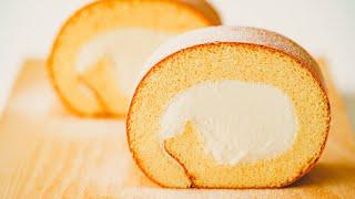 Japanese Roll Cake · Perfect Roll Cake Recipe · No Crack Swiss Roll Cake｜Ohyoo Cooking