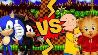 M.U.G.E.N. Battles | Shadow/Sonic vs Daniel Tiger/Caillou