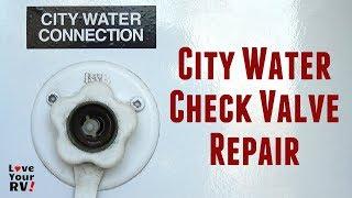 City Water Check Valve Disassembly and Repair