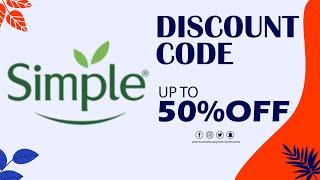 Simple skin care Coupon Code | simpleskincare.in