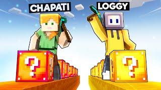 I CHALLENGED CHAPATI TO 1V1 LUCKY BLOCK STAIRS RACE