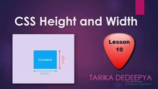 Css height and width lesson:10(part-1)