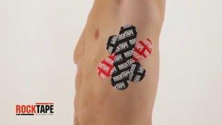 Тейпирование при боли в области ребер от RockTape