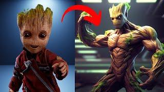 GROOT AVENGERS but MUSCLE - All Character Avengers