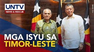 Isyu kay Arnie Teves at POGO ban, tinalakay sa pagbisita ni Justice Sec. Remulla sa Timor Leste