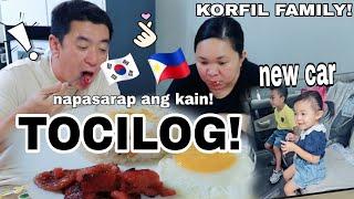 KOREAN HUSBAND ENJOYS TOCILOG FOR BREAKFAST | new car update | korfil family