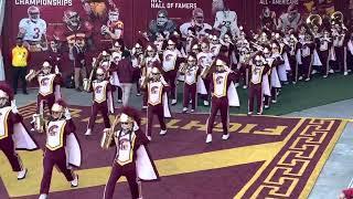 USC Trojan Marching Band coming out of the tunnel Los Angeles Memorial Colliseum 2022