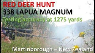 338 Lap Mag deer hunting stories & testing accuracy at 1275 yards