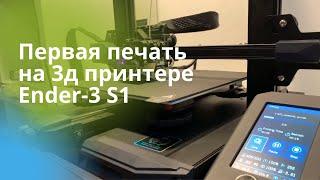 Первая печать на 3д принтере Creality Ender-3 S1