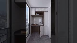 Utility Area Washing Machine Storage Cabinet design pune Thane#lodhaupperthane#utilitiesforeveryhome