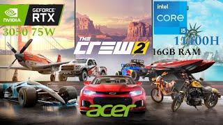 The Crew 2 || I5 11400H || RTX 3050 75W || 16GB RAM || ACER NITRO 5