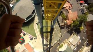 Vertical Velocity V2 Roller Coaster Front Seat POV Six Flags Great America On-Ride