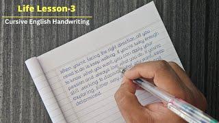 Life Lesson-3: Print English Handwriting