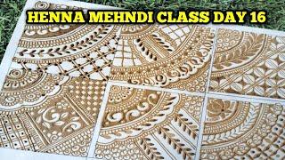 Henna mehndi class day 16|| learn basic details|| with zikra mehndi art