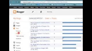 How to check the State-Blogger Traffic Report-Easy Tips