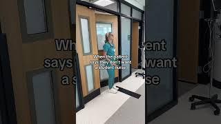 Some patients don’t want student nurses, and that’s okay!  #RN #BSN #futurenurse