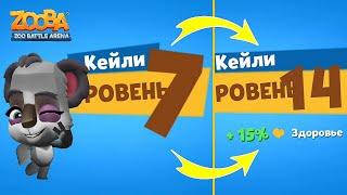 КАЧАЕМ КОАЛУ КЕЙЛИ НА 14 УРОВЕНЬ! КЕЙЛИ С 7 УРОВНЯ НА 14 В ИГРЕ ЗУБА! Zooba