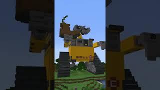 I Built WALL-E in Survival #minecraft #shorts