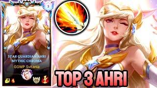 WILD RIFT AHRI - TOP 3 AHRI GAMEPLAY - CHALLENGER RANKED