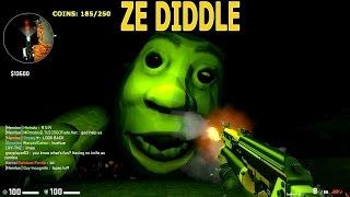 CS:GO - Zombie Escape Mod - ze_diddle_test3 - Test Map - First part - GFL