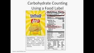 Counting Carbohydrates Using a Food Label - Diabetes Center for Children at CHOP