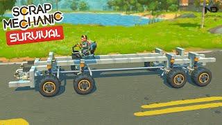 Scrap Mechanic Survival #17 - Thử Chế Tạo Khung Gầm Xe Giống Với Đời Thật