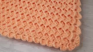 Узор для пледа крючком. Часть1. Crochet