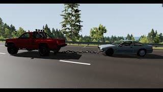 КАК ПРИЦЕПИТЬ ЦЕПЬ К МАШИНАМ В BeamNG Drive