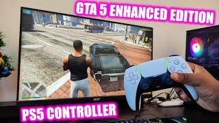 Playing GTA 5 Enhanced Edition PC with PS5 Controller – Next-Level Experience! 