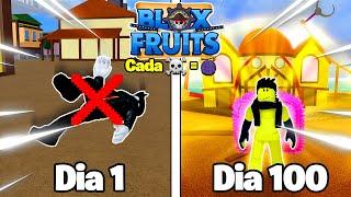 PASSEI 100 DIAS, MAS A CADA M0RTE TROCO DE FRUTA NO BLOX FRUITS!