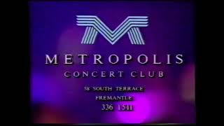 Metropolis Fremantle - Concert Club - 1993 ad