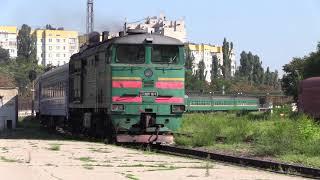 Тепловоз 3ТЭ10М-1104Б на ст. Кишинёв / 3TE10M-1104B at Chisinau station