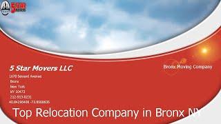 Top Relocation Company in Bronx NY - 5 Star Movers LLC