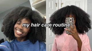 MY HAIR CARE ROUTINE FOR STRONGER NATURAL HAIR !! (type 4) 