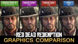 Red Dead Redemption 4K Graphics Comparison - Xbox One X 4K Enhanced / Xbox One / PS3 / Xbox 360