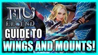 MU Legend Guide - Wings and Mounts - How to Get Them and Upgrade! (English Gameplay)