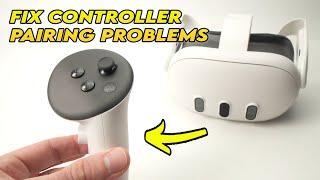 Meta Quest 3 How to Fix Controller Pairing Problems