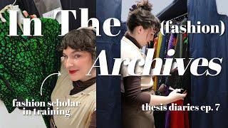 WORKING IN FASHION ARCHIVES | Life as a Fashion Scholar in Training in NYC (thesis diaries ep. 7)