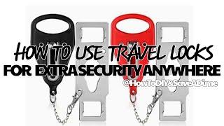 HOW TO USE TRAVEL DOOR LOCKS #EXTRAPROTECTION #MUSTHAVE