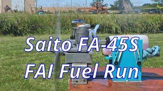 Saito FA-45S FAI Fuel Run