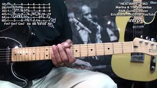 HEATWAVE Martha And The Vandellas Guitar Lesson MOTOWN @EricBlackmonGuitar