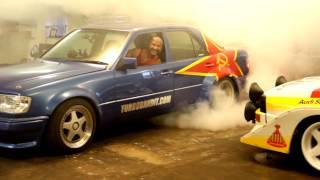 Turbobandit regular garage burnout / Mercedes Turbo