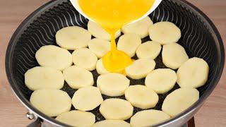 Simply pour the eggs over the potatoes! Quick and incredibly delicious recipe!