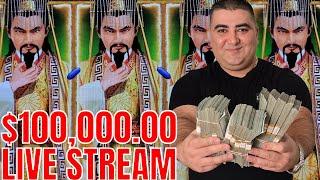 $100,000 Live Stream & MEGA JACKPOTS On High Limit Slots